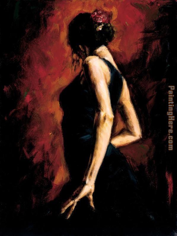 Flamenco 2002 painting - Fabian Perez Flamenco 2002 art painting